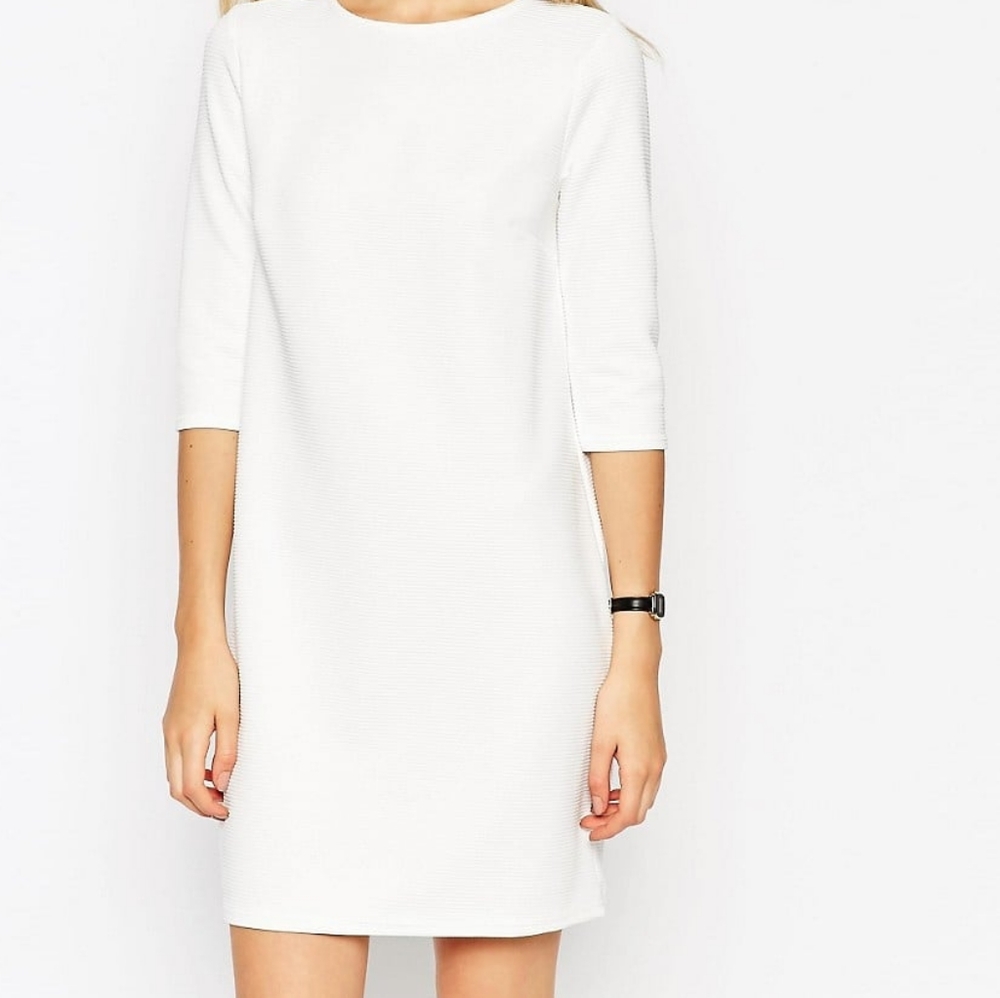 Asos Shift Dress in Jumbo Rib with 3/4 Sleeves